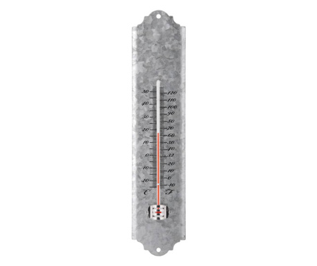Termometru de perete, 30 cm, zinc vechi, OZ10