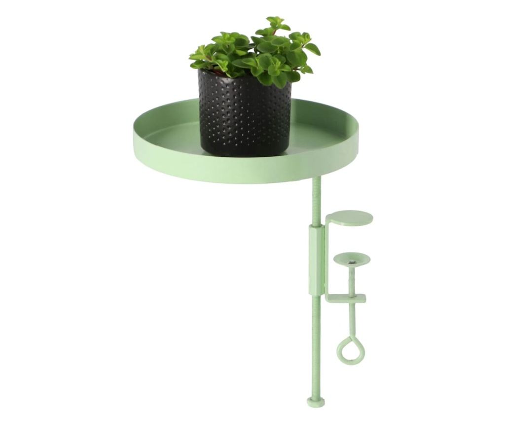Esschert Design Növénytartó csipesssel, Kerek Zöld, M - 3