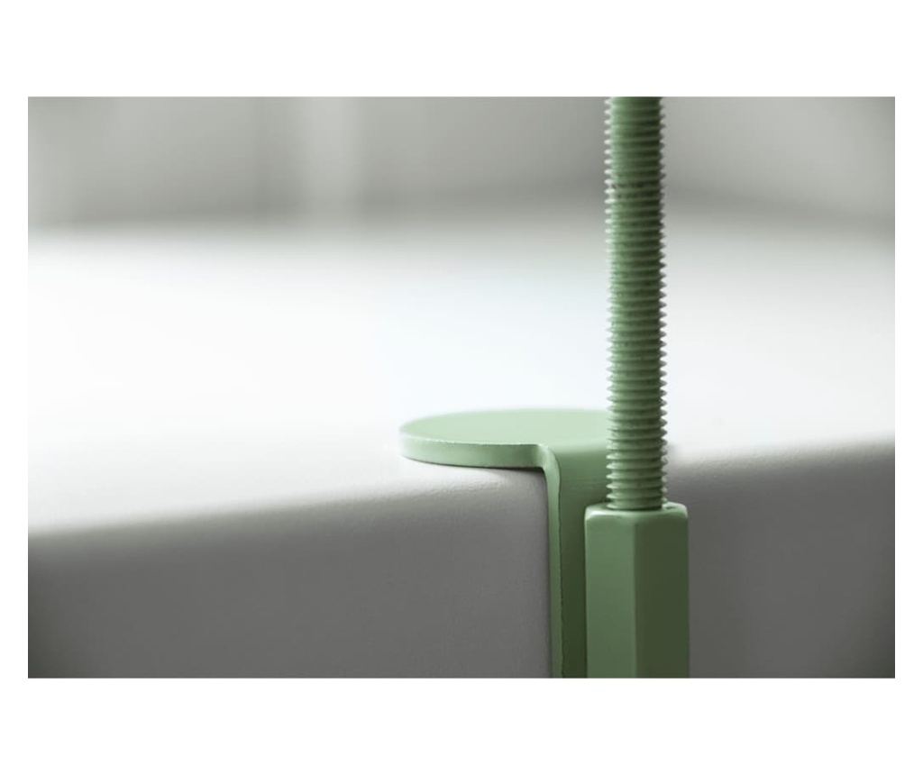 Esschert Design Növénytartó csipesssel, Kerek Zöld, M - 5