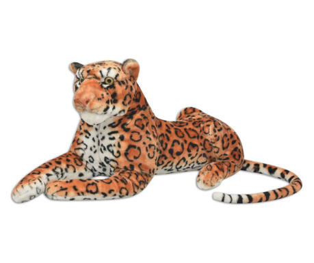Leopard de jucărie din pluș maro XXL