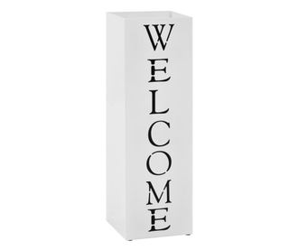 Suport pentru umbrelă Welcome, oțel, alb