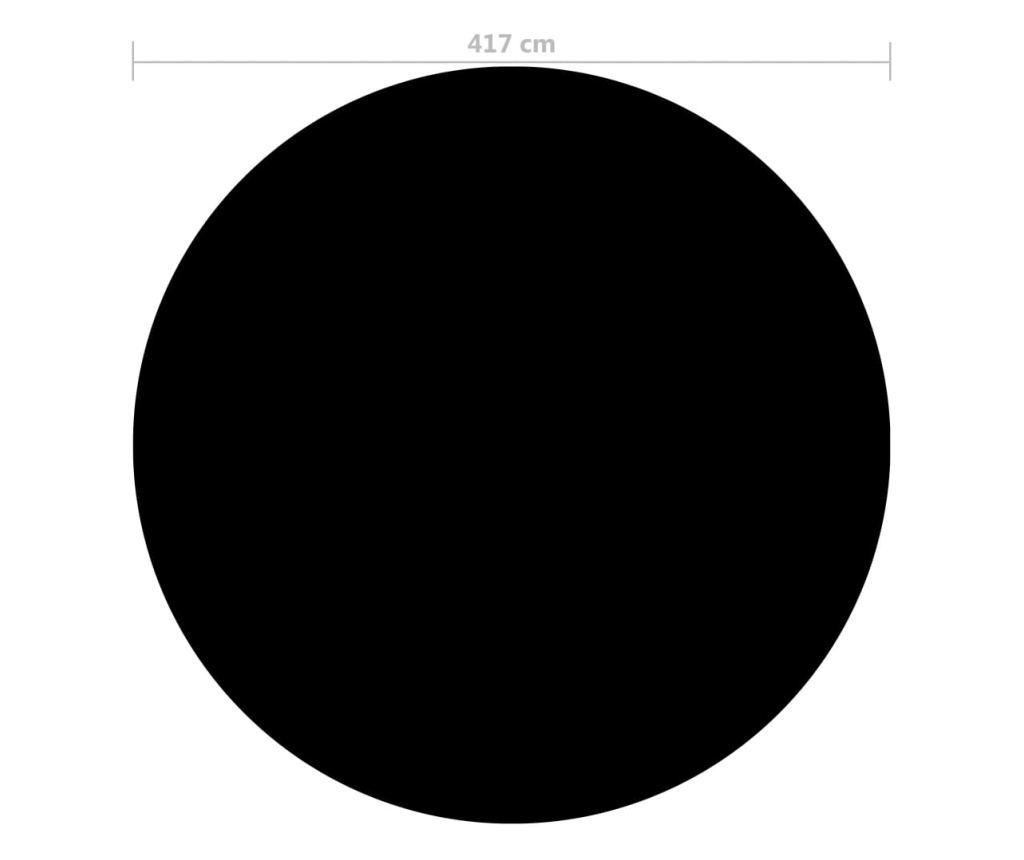 fekete polietilén medencetakaró 417 cm - 3
