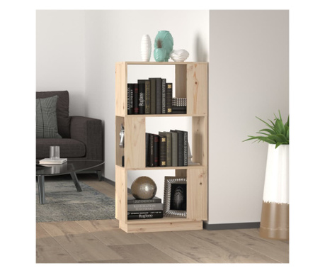 Bibliotecă/Separator cameră, 51x25x101 cm lemn masiv pin
