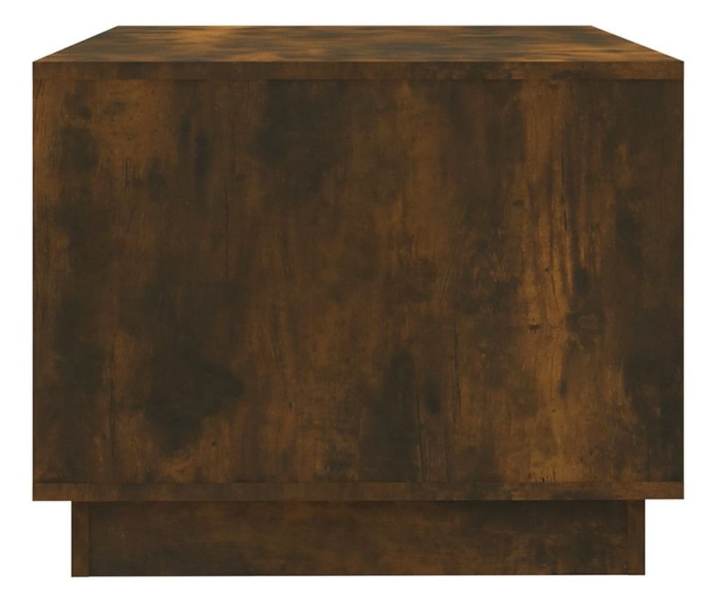 Кафе маса, опушен дъб, 102,5x55x44 см, инженерно дърво - 6