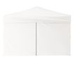 fehér összecsukható rendezvénysátor oldalfalakkal 3x3 m