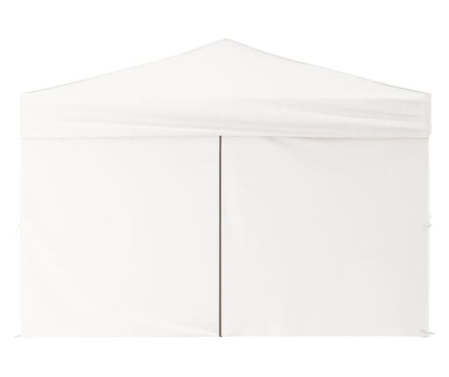 fehér összecsukható rendezvénysátor oldalfalakkal 3x3 m