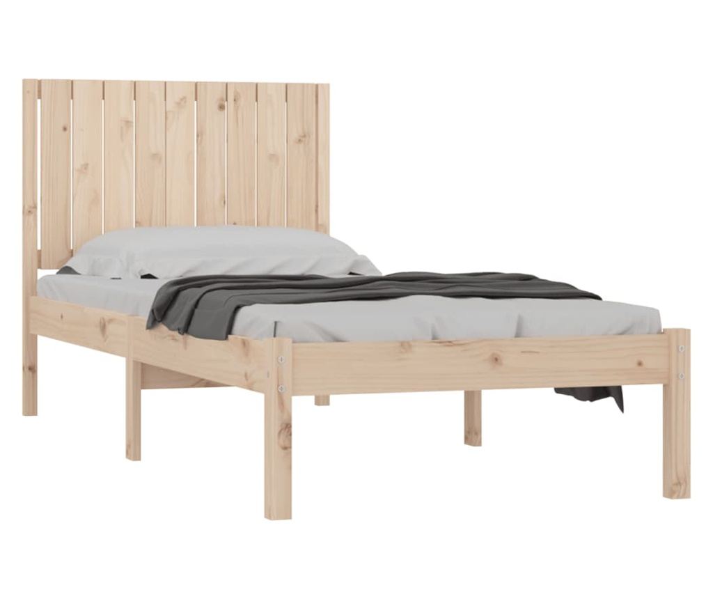 Postelja okvir Single 3FT, 90x190 cm, masivno borovo leso - 3