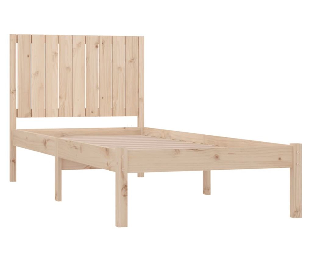 Postelja okvir Single 3FT, 90x190 cm, masivno borovo leso - 4