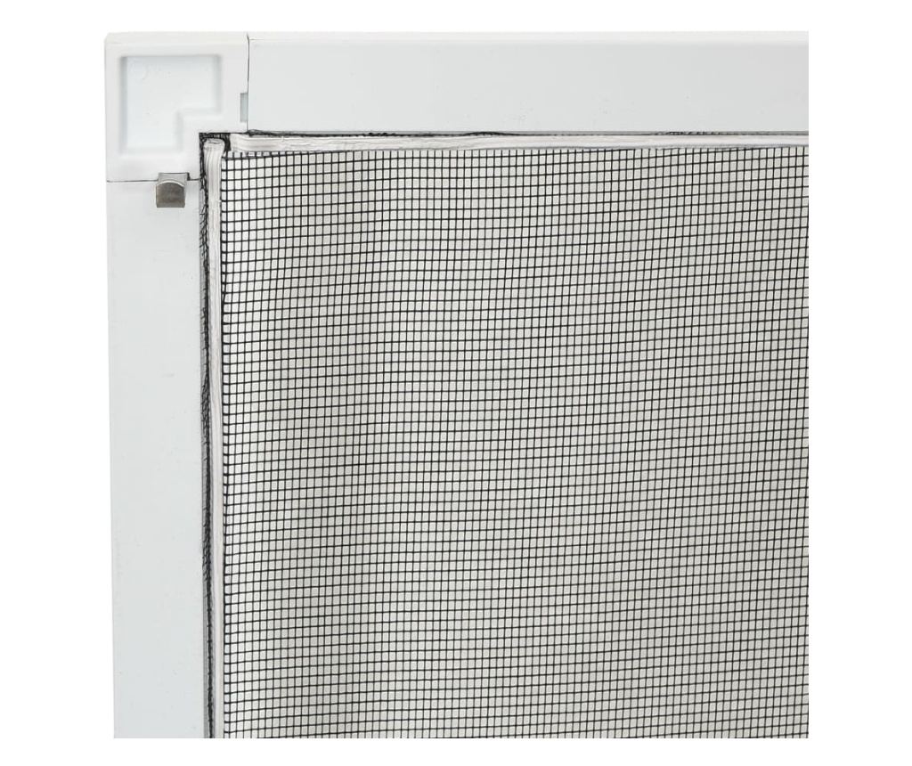 Мрежа против насекоми за прозорци, бяла, 90x120 см - 7