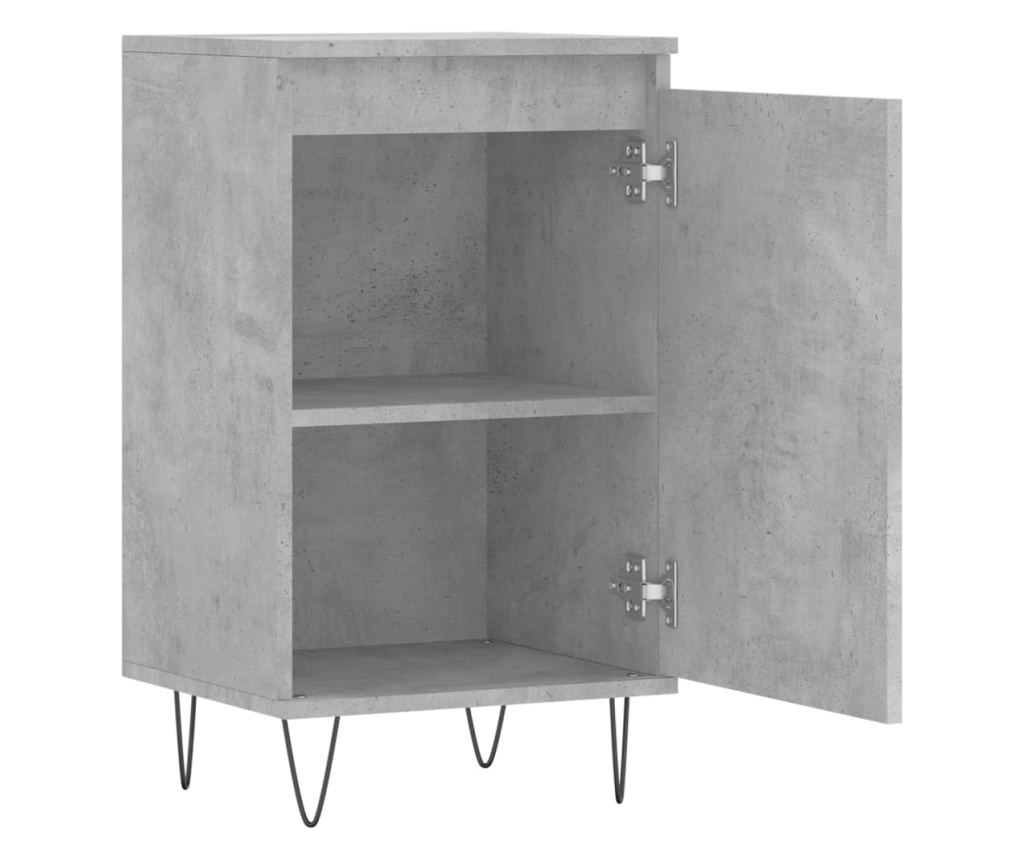 Ormarić, 2 kom, betonsko siva, 40x35x70 cm, konstruirano drvo - 7