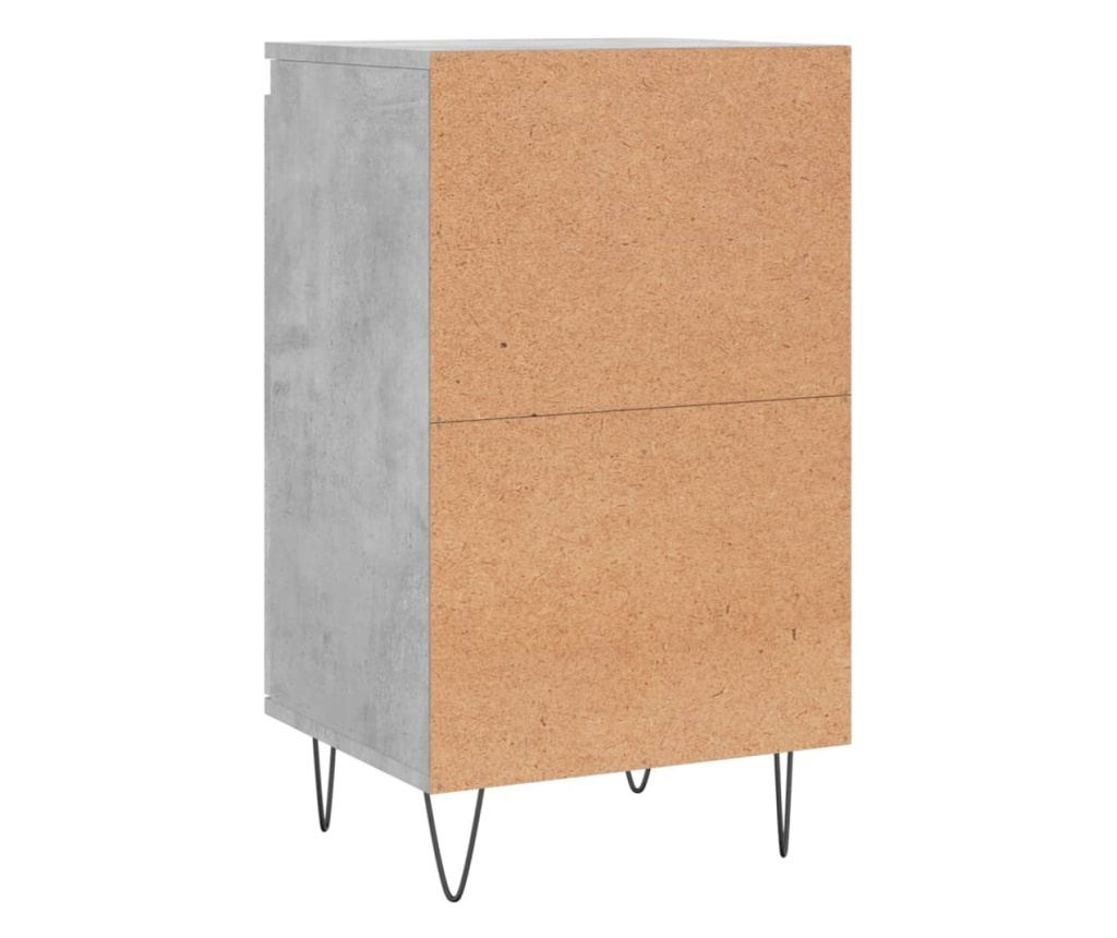 Ormarić, 2 kom, betonsko siva, 40x35x70 cm, konstruirano drvo - 9