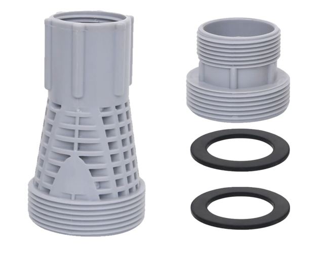 2 db műanyag medencetömlő-csatlakozó