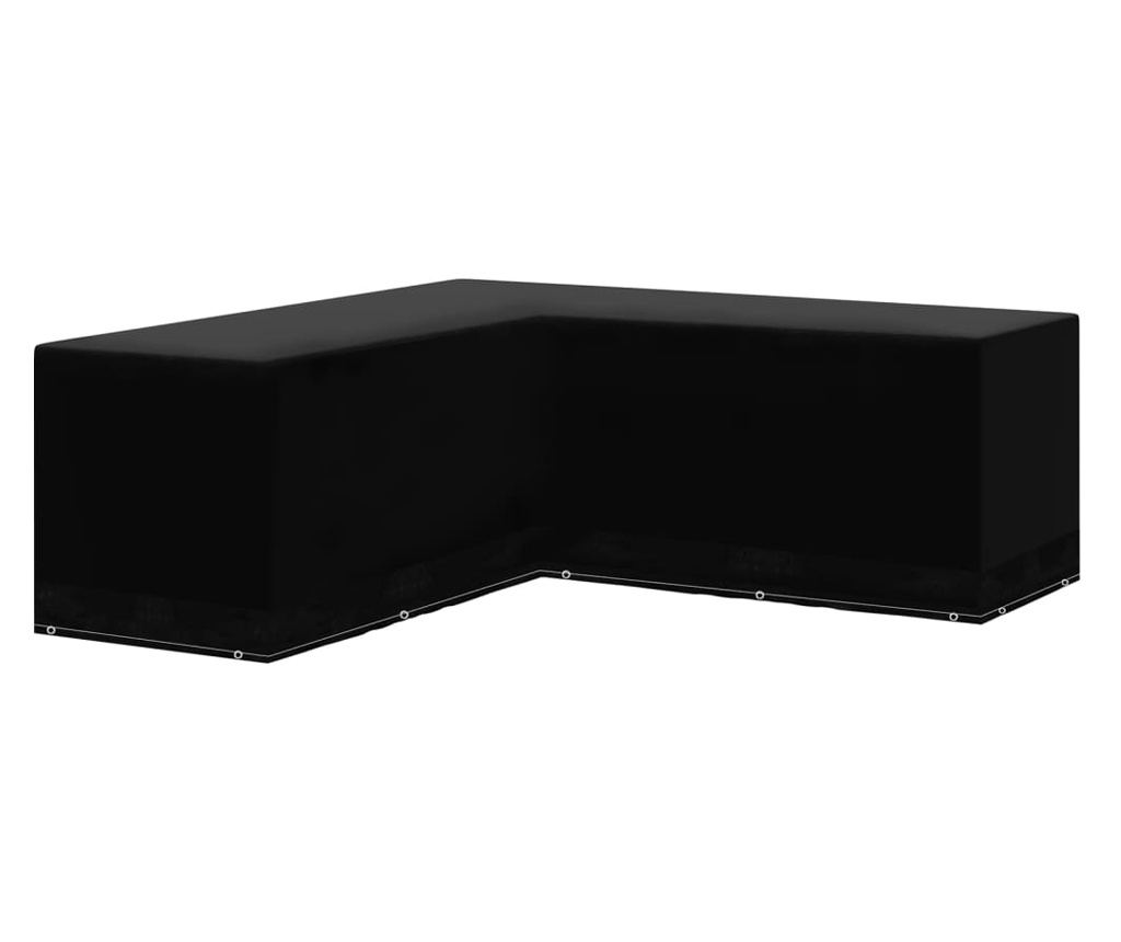 Калъфи за градински мебели 2 бр ъглови 12 капси 250x250x90 см - 2