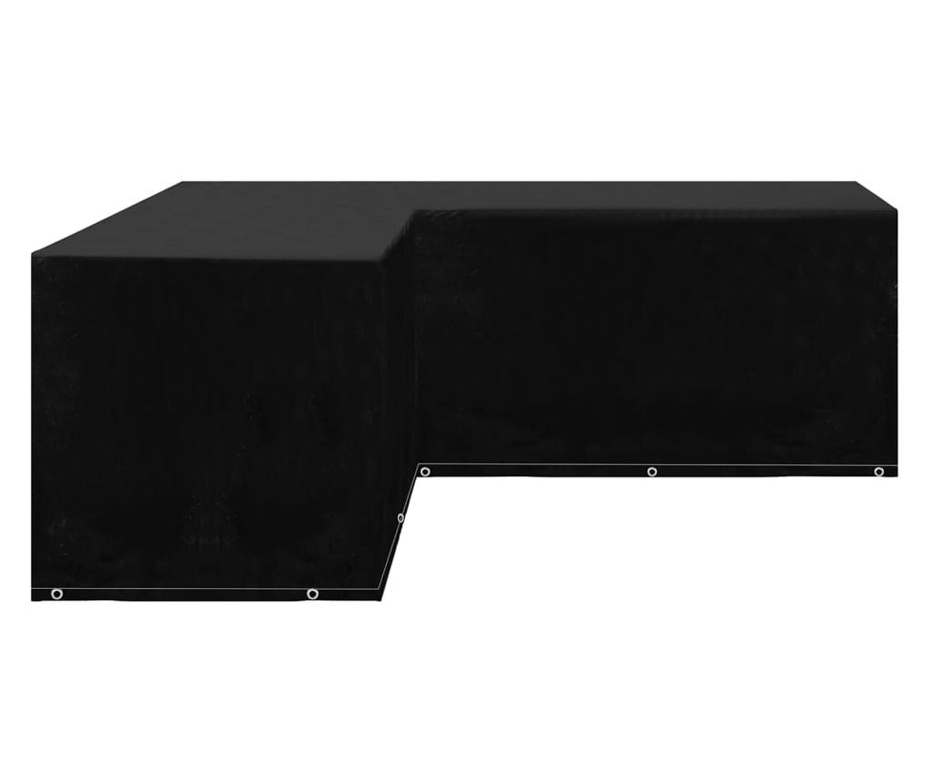 Калъфи за градински мебели 2 бр ъглови 12 капси 250x250x90 см - 3