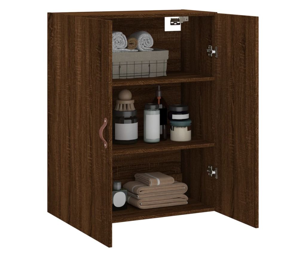 Zidni ormar, smeđi hrast, 69,5x34x90 cm - 5