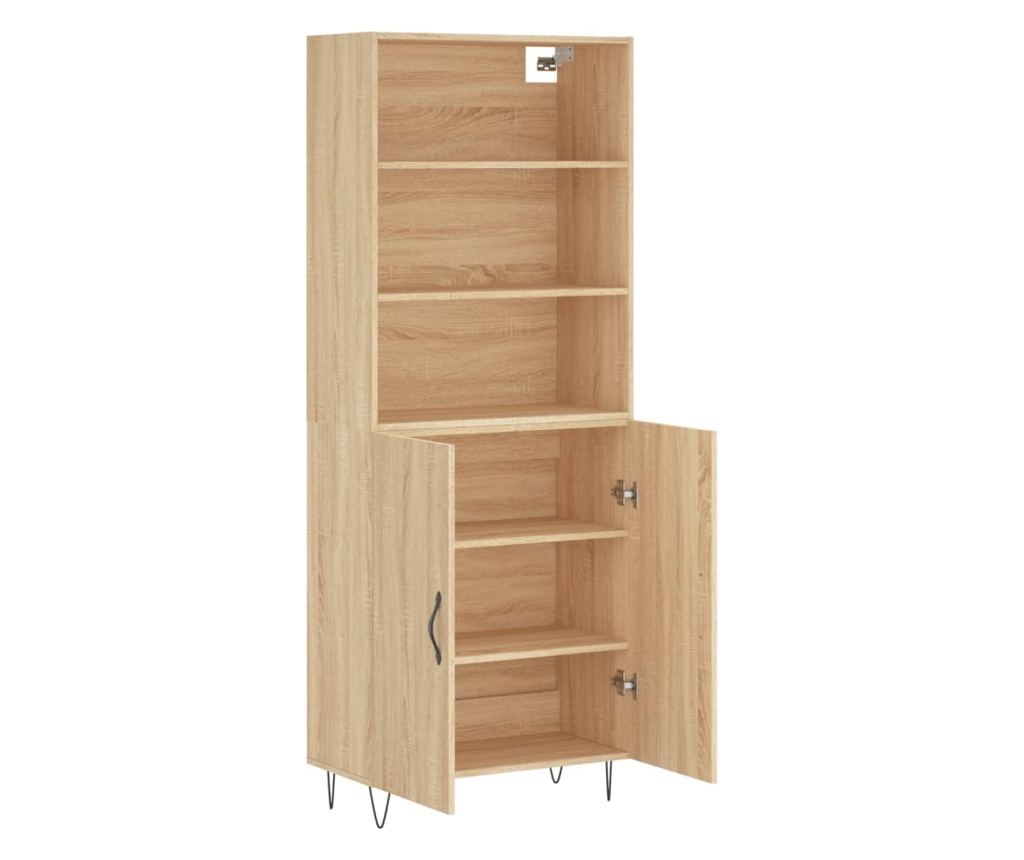 Visoka ormar, hrast sonoma, 69,5x34x180 cm, kompozitno drvo - 4