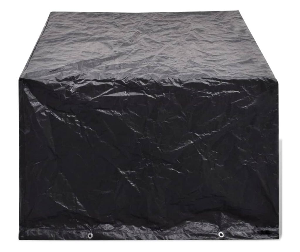 Huse mobilier grădină 2 buc. 180x140 cm set poliratan 8 ocheți - 3