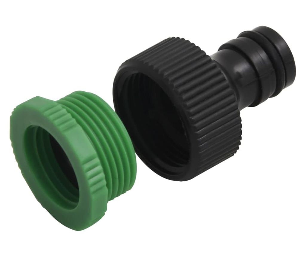 Furtun de grădină cu set de racorduri, verde, 100 m, PVC - 8