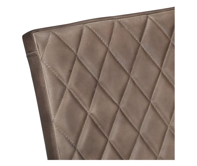 Konzolne jedilniške stole 4 kosi rjavo pravo usnje