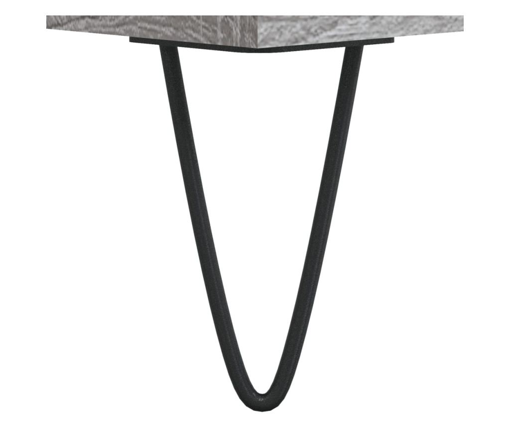 Visoka ormar, siva sonoma, 69,5x34x180 cm, kompozitno drvo - 11