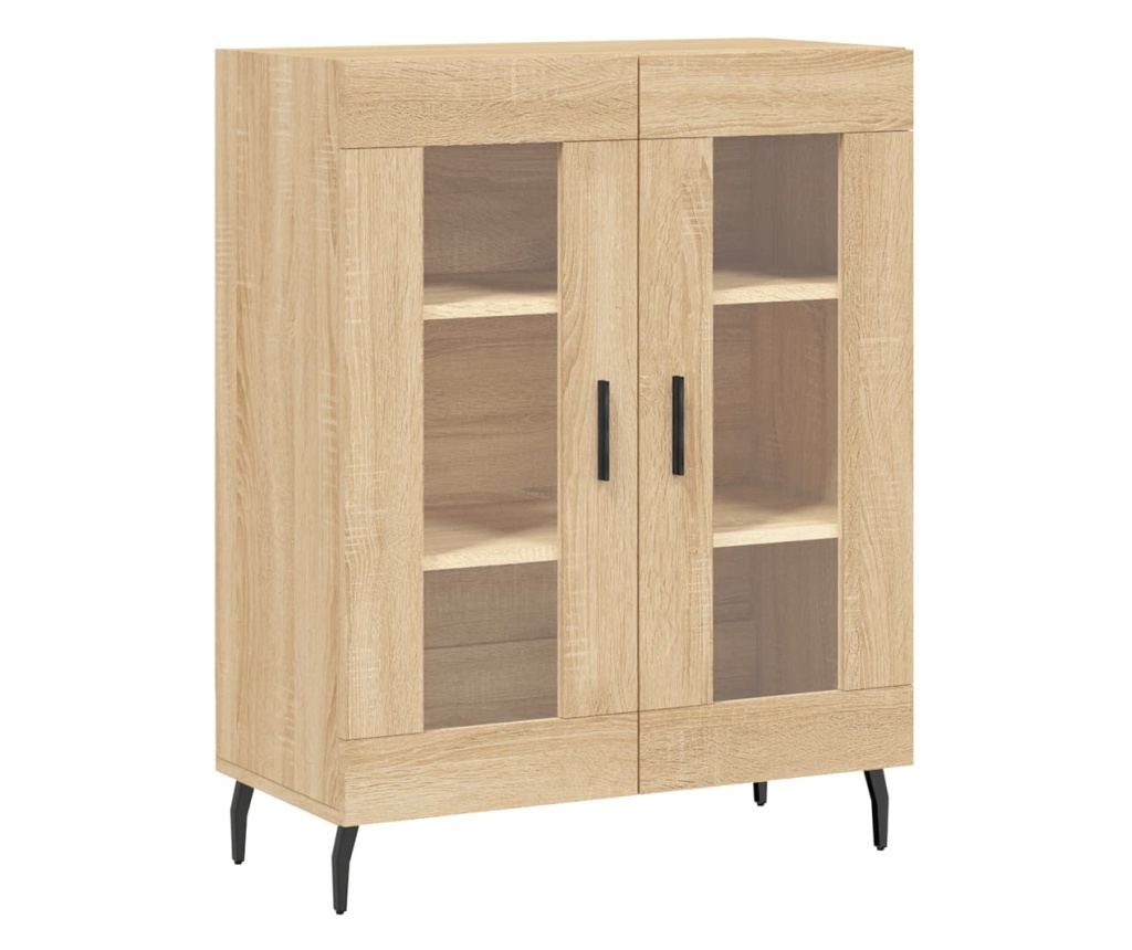 Visoka ormar, hrast sonoma, 69,5x34x180 cm, kompozitno drvo - 7