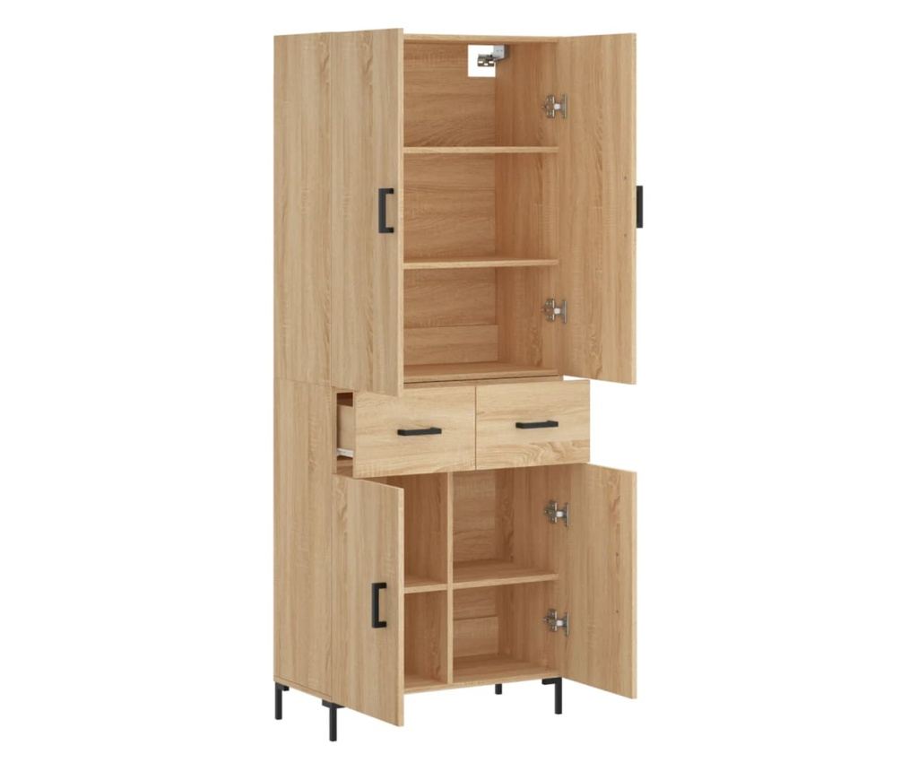 Visoki ormar, sonoma hrast, 69,5x34x180 cm, kompozitno drvo - 4