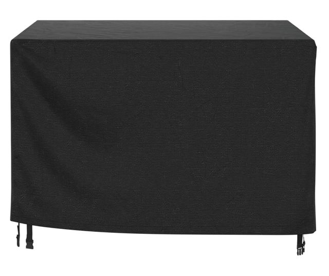 fekete 420D vízálló kerti bútorhuzat 135 x 135 x 90 cm