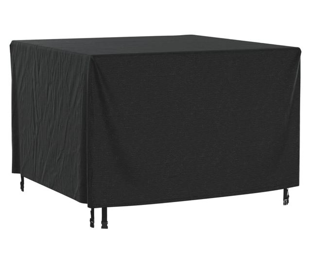 fekete 420D vízálló kerti bútorhuzat 135 x 135 x 90 cm