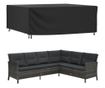 fekete 420D vízálló kerti bútorhuzat 250x210x90 cm