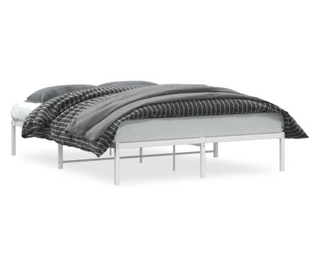 Metalni okvir za krevet bijeli 160x200 cm