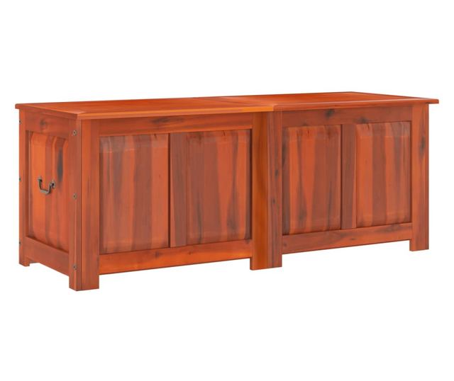 barna tömör akácfa tárolóláda fedéllel