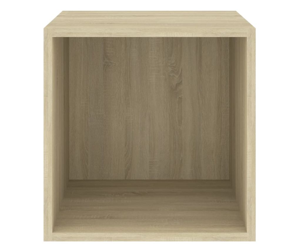 Fali szekrény, Sonoma tölgy, 37x37x37 cm, laminált forgácslap - 9