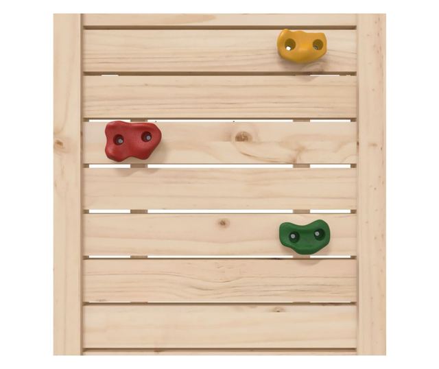 kék PE hinta kötéllétrával és mászókövek