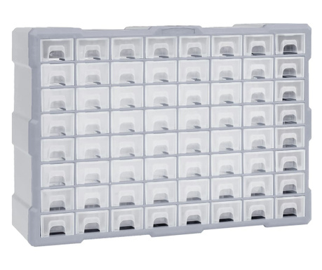 Organizator cu 64 de sertare, 52 x 16 x 37,5 cm