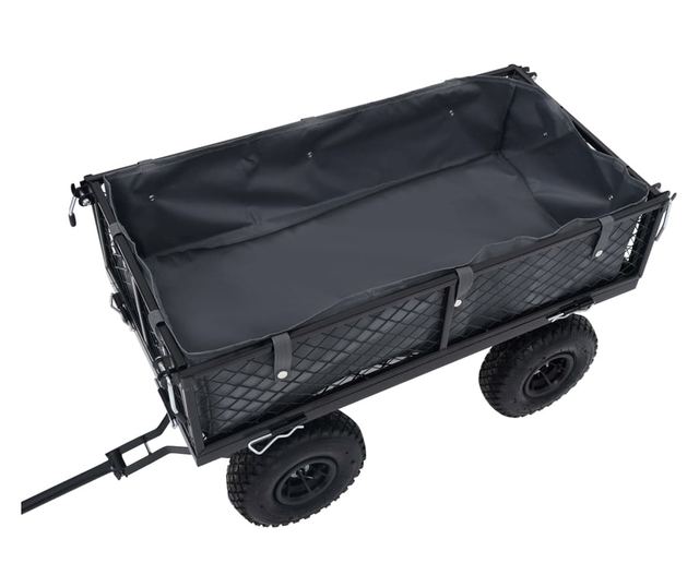 sötétszürke szövet kerti kocsi bélés 81 x 41 x 21 cm