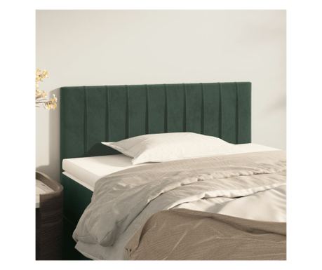 Čelo postele, tmavě zelené, 80x5x78/88 cm, samet