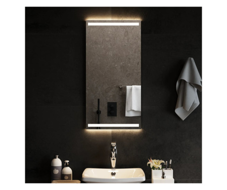 Oglindă de baie cu LED, 40x80 cm