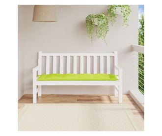 Pernă de bancă, verde aprins, 150x50x7 cm, material oxford