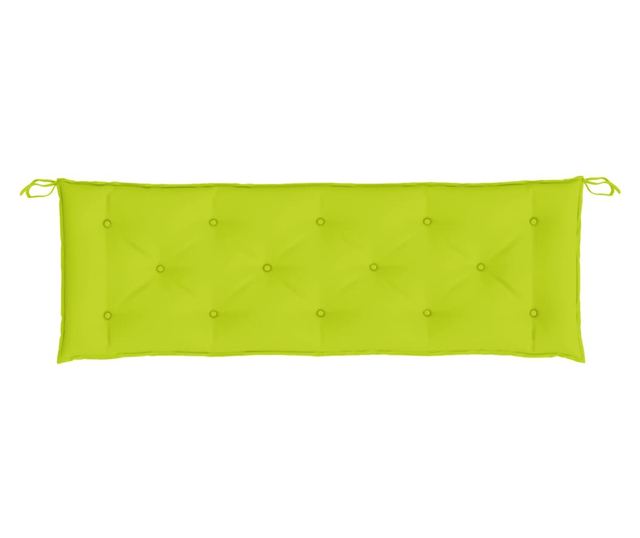 Pernă de bancă, verde aprins, 150x50x7 cm, material oxford