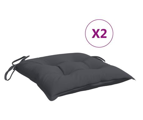 Jastuci za stolice 2 kom antracit 50x50x7 cm od tkanine Oxford