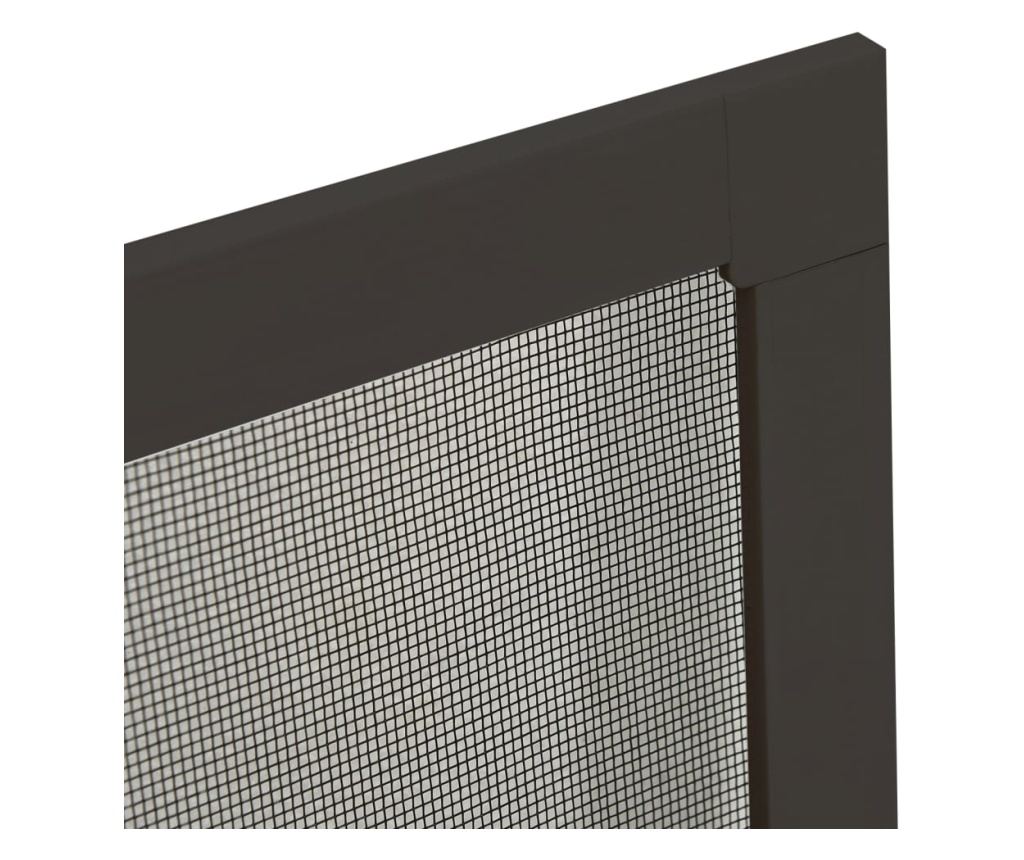 Комарник за прозорци, антрацит, 90x120 см - 6