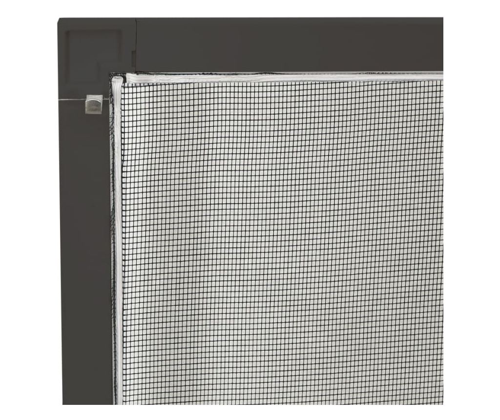 Комарник за прозорци, антрацит, 90x120 см - 7
