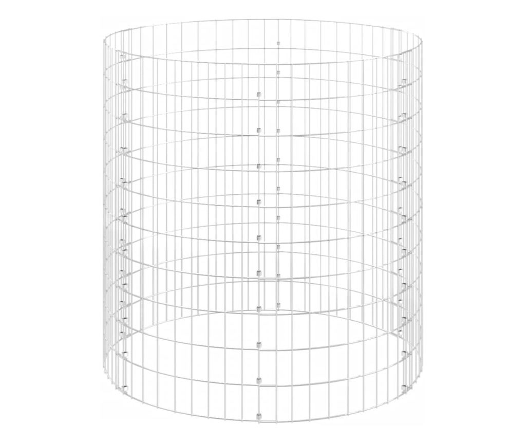 Градински компостер, Ø100x100 см, Поцинкована стомана - 4