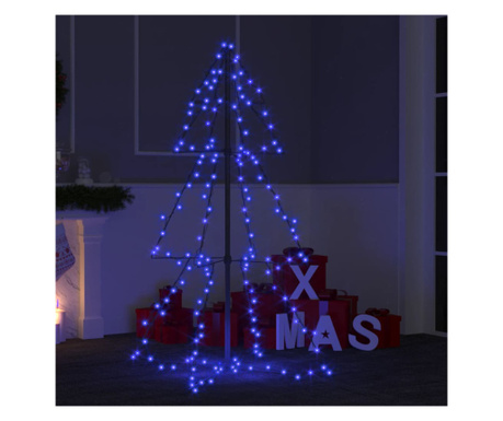 Brad Crăciun conic, 78x120 cm, 160 LED-uri, interior & exterior