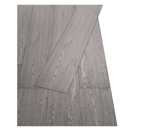 Plăci pardoseală autoadezive, gri închis, 2,51 m², 2 mm, PVC