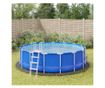 Acoperire geotextil piscină, gri deschis, Ø458 cm, poliester