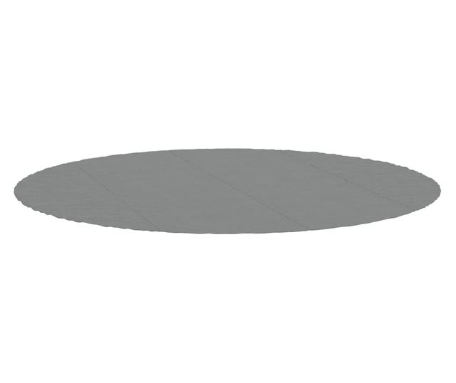 Acoperire geotextil piscină, gri deschis, Ø458 cm, poliester