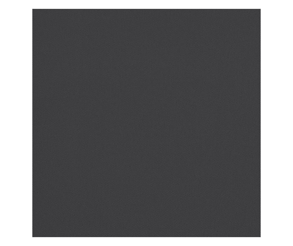 Двоен чадър за двор, черен, 449x245 см - 7