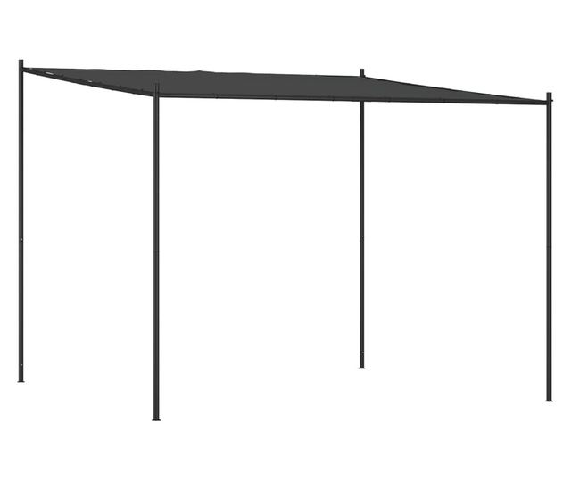 Pavilon, antracit, 3x3 m, 180 g/m, textil s acl