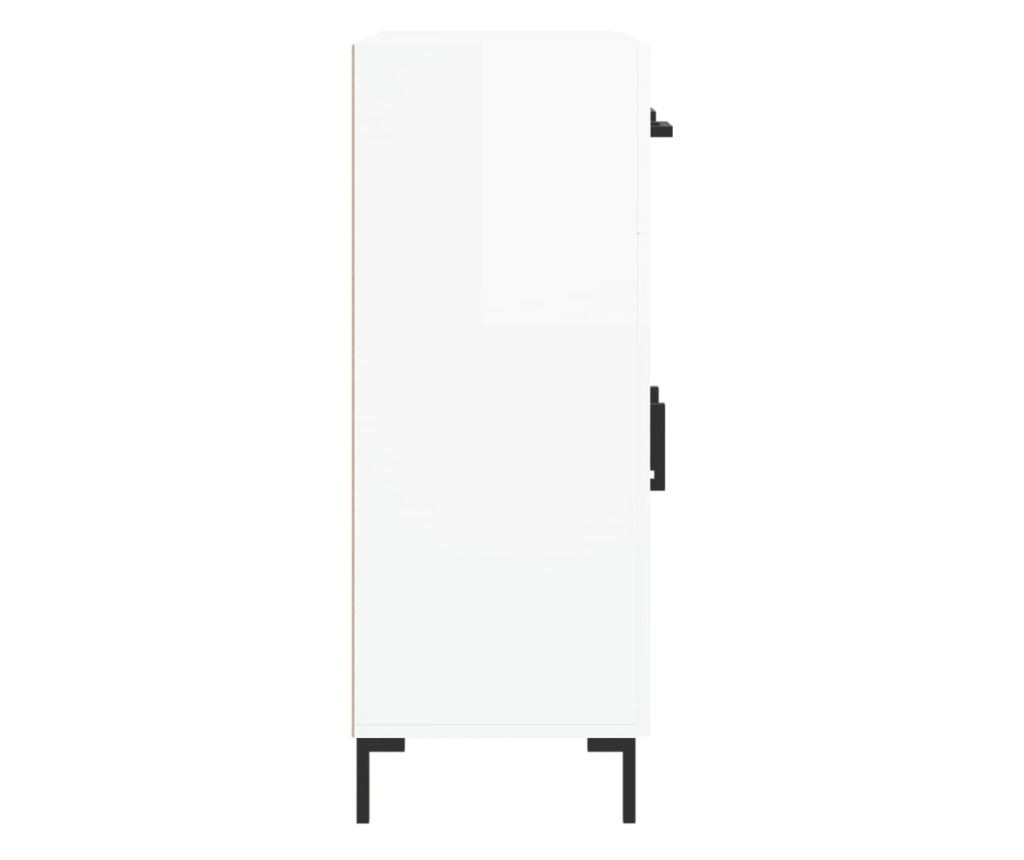 Ormarić za posluživanje, sjajno bijeli, 69,5x34x90 cm, kompozitno drvo - 7